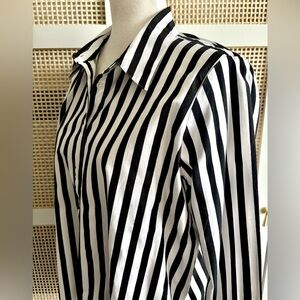 Ann Taylor Striped Relaxed Perfect Shirt NWT
